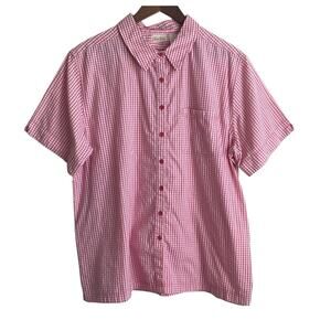 VTG Bobbie Brooks Women‎ Top 18/20 Check Button Preppy Coastal Y2K Retro Cowgirl